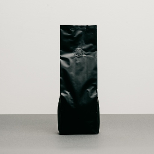 [5636-0106] Matte Black Coffee Pouch + Valve 1kg