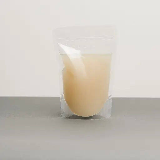 [5636-0620] Plain Stand Up Pouch + Ziplock & Tear Nicks (Liquid) 500ml