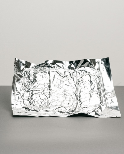 [5636-1039] 2kg Foil Vacuum Pouch + Ziplock & Open Bottom